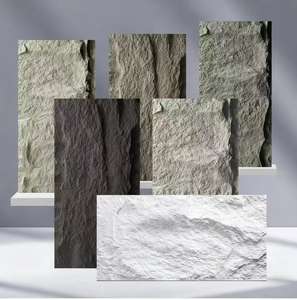 Revêtement mural en panneaux de <span class=keywords><strong>pierre</strong></span> artificielle PU de style moderne, écologique, durable, imperméable, pour hôtel, école, atelier - Product Image 3