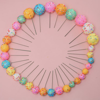 Vente en gros 20 pièces/sac bonbons fausse boule gâteau Topper gâteau décoration fournitures