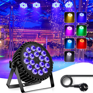 Projecteur LED PAR 4-en-1 RGBW 180W en alliage d'aluminium pour effets de scène, idéal pour discothèques, bars et DJ – Lampe PAR RGB - Product Image 1