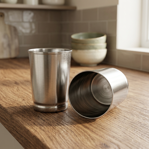 Gobelet de voyage réutilisable en acier inoxydable à paroi simple, design minimaliste, couleur unie, unisexe, compatible lave-vaisselle - Product Image 4