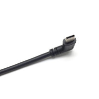 Kabel USB 2.0 Micro ke Type C Bentuk L Untuk Data dan Pengisian Daya