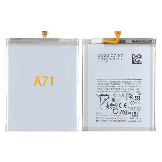 4500mAh EB-BA715ABY A715 Mobile Phone Battery for Samsung A71 Battery Rechargeable Batteries