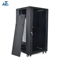 Armoires réseau 19 pouces 18U 19 pouces 22U 27U 42U Boîtier de rack de serveur debout avec porte en verre avant verrouillable