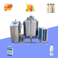 Machine de pasteurisation de lait de soja et d'œufs de Chine, 500 litres, avec pasteurisateur UV et cuve de mélange pour purée