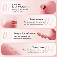 Hot populaire 3 en 1 Clitoris sucer la langue léchant vibrateur Clitoris ventouse mamelon ventouse jouets sexuels pour femme Clitoris Stimulation
