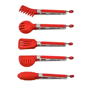 <span class=keywords><strong>Pince</strong></span> de cuisine antiadhésive en acier inoxydable, Logo personnalisable, résistantes à la chaleur, lavable au lave-vaisselle - Product Image 1