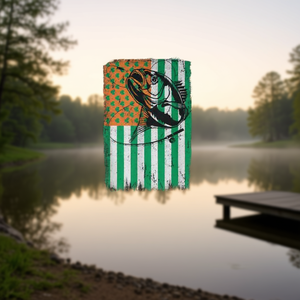 Camiseta de manga larga para pescador, con bandera irlandesa americana, para el día de San Patricio, para pesca de lubina - Product Image 3
