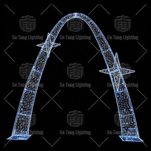 Waterproof 3D Christmas Archway LED Motif <b>Light</b> Outdoor Commercial Decoration - Product Image 2