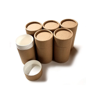 Tubes en carton kraft cylindriques personnalisés avec logo, de qualité alimentaire, pour emballage
