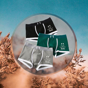 Nouveaux caleçons boxers en coton pour hommes 2022, taille mi-haute, tricotés, séchage rapide, respirants et confortables - Product Image 3