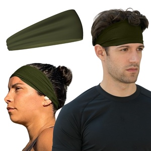 Custom Logo Headband Adjustable Sweatband Athletic Head Band for Running Cycling Yoga Fitness Workout Stretchy Unisex Hairband - Product Image 3
