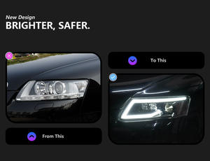 Feux <span class=keywords><strong>de</strong></span> voiture Plug and Play pour phares Audi A6 C6 2005-2011 A6 C6 assemblage <span class=keywords><strong>de</strong></span> phares LED - Product Image 2