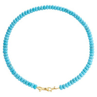 Collier tendance Hisera, style français, sportif, fait main, perles de cristal, turquoise et agate multicolores, unisexe