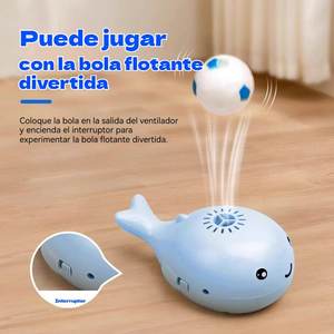 Juguete flotante con forma de ballena azul con ventilador recargable por USB, diseño de dibujos animados de 11x7x5cm para mascotas - Product Image 3