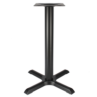 Pied de table industriel antique rétro en métal, base de table robuste en fonte noire pour bar, restaurant, café, bistrot