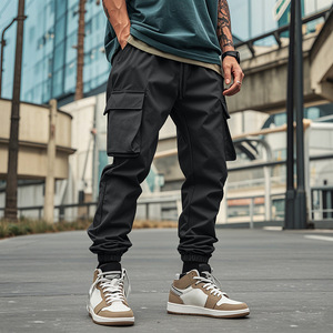 PASUXI <span class=keywords><strong>Pantaloni</strong></span> Jogger Tattici Personalizzati da Uomo - <span class=keywords><strong>Pantaloni</strong></span> Cargo Outdoor <span class=keywords><strong>con</strong></span> <span class=keywords><strong>Vita</strong></span> Elasticizzata e Tasche Multiple - Product Image 6