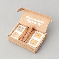 Boîte alimentaire de qualité alimentaire personnalisée en usine avec sauce impression numérique beignets au chocolat emballage boîtes biscuits gâteaux de qualité alimentaire