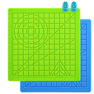 Tùy Chỉnh 3D In Ấn Bút Mẫu Mềm Silicone Mat 3D Vẽ Mẫu Copys Hội Đồng Quản Trị Với 2Pcs Fingerstalls Khuôn Cho Trẻ Em - Product Image 1