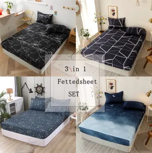 2022 Nieuwe Stijl Grote Huis Textiel Beddengoed Set Met Cartoon Bedrukte Lakens 3 In 1 Bed Covers