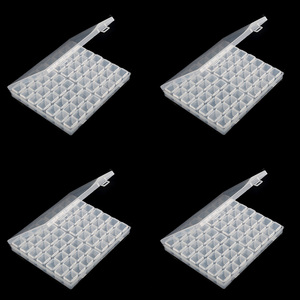 Gấp 56 khe cắm đồ trang sức hạt hiển thị lưu trữ trường hợp PP vật liệu tổ chức hạt lưu trữ hộp Nail Art Rhinestone công cụ kim cương mới - Product Image 6