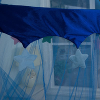 Moustiquaire suspendue pour enfants, 100% polyester, double taille, pour lit d'enfant, chambre de filles
