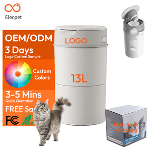 Poubelle pour animaux Elecpet, système de gestion des déchets canins pour l'<span class=keywords><strong>extérieur</strong></span> et l'intérieur, contrôle des odeurs, poubelle pour excréments de chien - Product Image 1