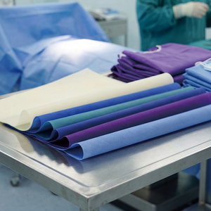 قماش غير منسوج من مادة <span class=keywords><strong>SMS</strong></span> بنسبة 100%، لفة ملاءات سرير غير منسوجة للاستخدام مرة واحدة، نسيج غير منسوج من نوع <span class=keywords><strong>SMS</strong></span> - Product Image 1