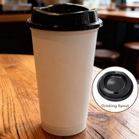 Vaso de Café Reutilizable Personalizado de 16 Onzas, de PP, con Tapa, Taza de Viaje de Gran Capacidad, Apto para Lavavajillas, Ecológico, para Beber Directamente