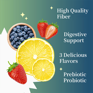 Suplemen serat makanan mendukung anak-anak & dewasa prebiotik dan suplemen Gummies serat probiotik - Product Image 4