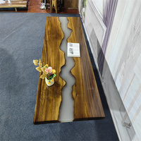 Table de cuisine créative personnalisée en résine époxy pour restaurant moderne de l'usine du fournisseur chinois