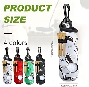Wholesale 12 Colors Custom logo Neoprene Golf Ball <b>Pouch</b> Golf Ball Carry Bag Multicolor Portable Golf Accessories <b>for</b> <b>Man</b> Women - Product Image 2