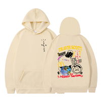 Sweat à capuche ample et surdimensionné Cactus Jack Winter multicolore (noir/beige/blanc/rouge/gris/jaune/rose) éco-responsable coupe-vent style hip-hop