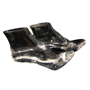 Maniquí de pie de resina, maniquí de pie transparente de <span class=keywords><strong>cristal</strong></span> para exhibición de zapatos de lujo - Product Image 3