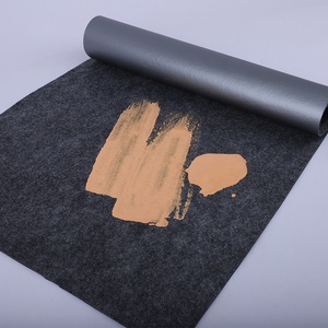 Tapis de protection robuste en feutre non tissé aiguilleté épais, laminé, épaissi, antidérapant, avec film PE imperméable, sans colle - Product Image 6