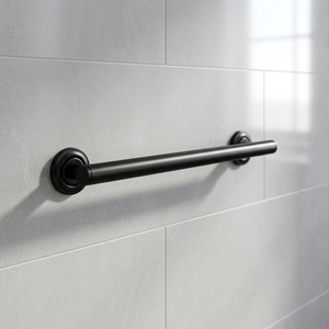 Barre d'appui de sécurité pour salle de bain en bronze huilé de qualité supérieure, poignée décorative murale pour douche - Product Image 1
