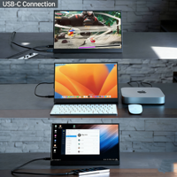 Moniteur portable OLED 13,3 pouces avec affichage HDR et couleurs fidèles pour la conception graphique et la montage vidéo