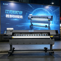 Nueva Impresora Digital Eco Solvente ATUE con Cabezal de Impresión DX5, Plotter de 1.8m para Ropa, Pancartas y Rotulación de Vehículos - 2400DPI Multicolor