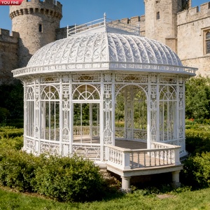 Serre en fer forgé YOUFINE, serre victorienne ornée en verre, gazebo pour la décoration <span class=keywords><strong>de</strong></span> manoirs, jardins et parcs - Product Image 3