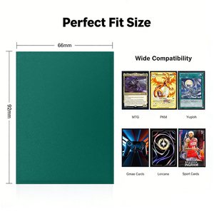 Protège-cartes Dragon - Protège-cartes mats double face, taille standard, dos texturé, compatibles avec les cartes Pokémon TCG, protège-cartes mats - Product Image 4