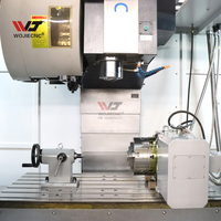 Centre d'usinage vertical CNC WOJIE VMC1270 à structure de guidage en boîte à haute rigidité pour opérations de découpe de métaux lourds