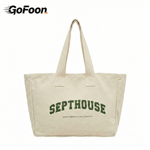 Promotional Travel Large Designer Cute Custom Logo Print Size Washable Durable Blank Tote Cotton Shopping Canvas Bag Wholesales