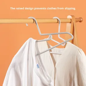 Shunyi Household Multi-Functional Drying Rack Simple No-Trace PP Plastic <strong>Hangers</strong> Adult Collar Protector Single for Home Bag - Product Image 1