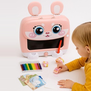 <span class=keywords><strong>Tablette</strong></span> d'écriture LCD multifonction pour enfants, jouet portable, bloc-notes à dosser, tableau à gribouiller lumineux, ensemble de planches à <span class=keywords><strong>dessin</strong></span> électroniques - Product Image 3