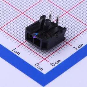 X3025WR-02-9TSN Wire-to-Board Pin Header Bent Lead Through Hole,P=3mm Connector 1x2P 3mm Right Angle Insert 2P - Product Image 1