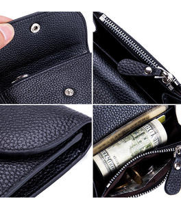 Andong Card Clip Holder <b>Wallet</b> for <b>Women</b> Girls Genuine Cow Leather Fashion Coin Purse Pocket Female <b>Wallets</b> - Product Image 5