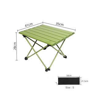 Mesa Plegable de Aluminio Moderna para Exteriores, Portátil y Ligera, Ideal para Campismo, Senderismo, Barbacoa, Viajes, Hospitales y Villas - Product Image 6