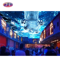Projection de ciel de projecteur holographique interactif de créativité la plus récente pour l'affichage de hall commercial intérieur et extérieur