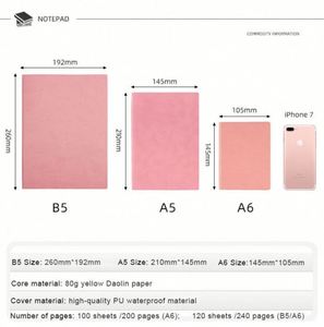 Personalized Custom Logo A5 Plastic Business Style Silk Screen Printed <b>Notebook</b> Journal <b>Diary</b> for Promotional Office Supplies - Product Image 6