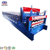 Machine de formage de rouleaux de tuiles émaillées double couche pour tôles de toiture trapézoïdales ondulées, avec moteur essentiel pour la fabrication de toitures