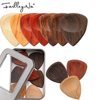 Logo personnalisé OEM 50% Boîte de médiators en bois de haute qualité pour instruments acoustiques à cordes Pièces accessoires